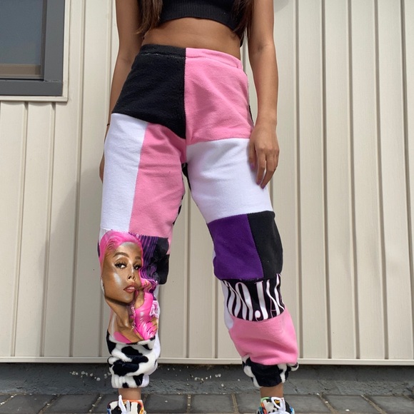 Doja Cat Patchwork Sweatpants - Picture 2 of 4